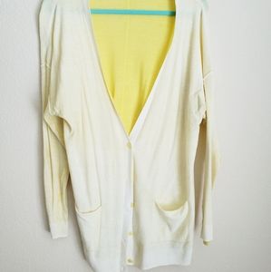 Gap Bright Lemon Yellow Cardigan